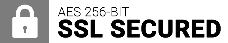 Secured with 256-bit AES Encryption